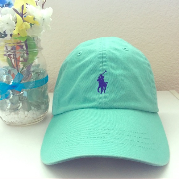 mint green polo hat
